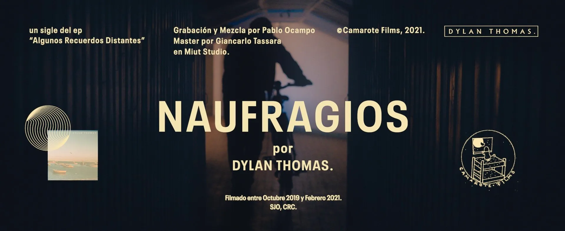 Afiche de Naufragios — Dylan Thomas.
